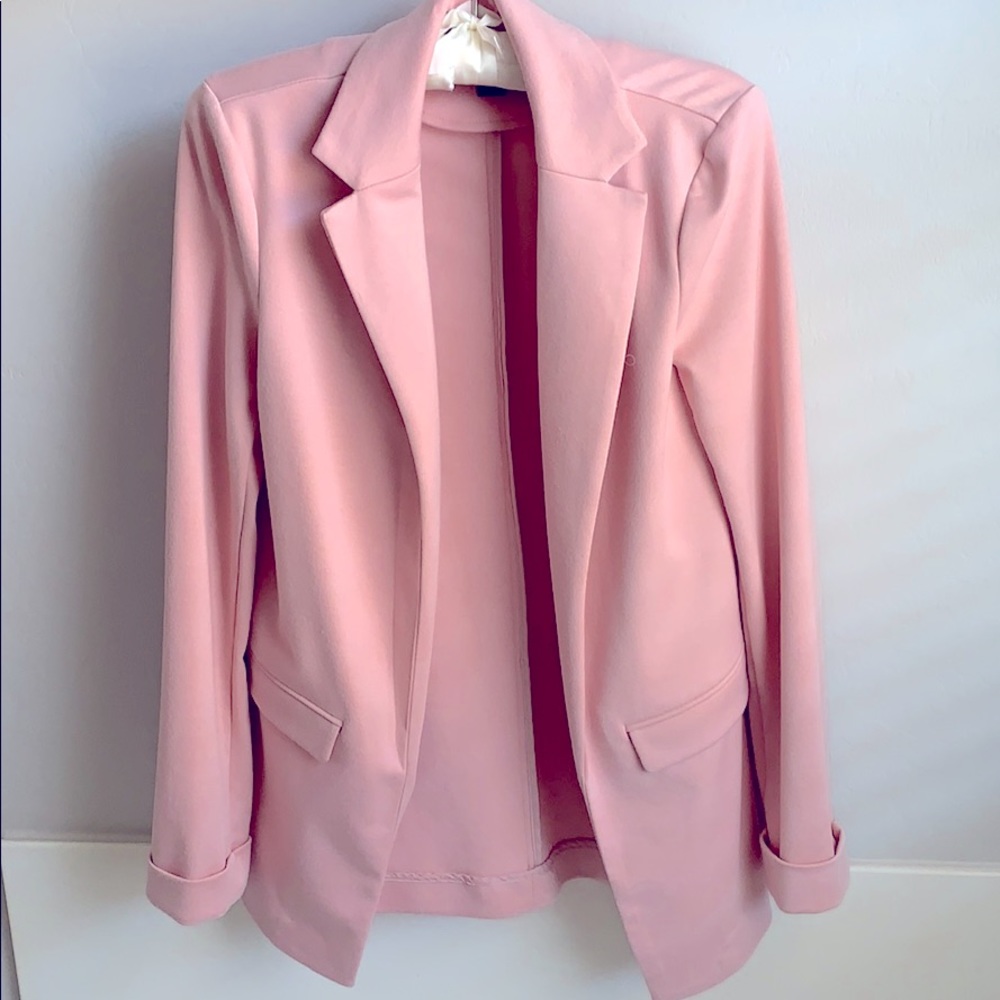 Forever 21 light blush suit jacket, size small